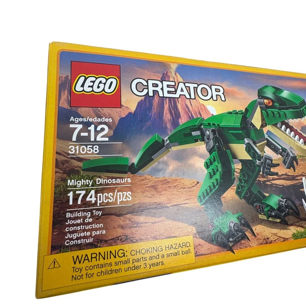 LEGO Creator 31058 Mighty‎ Dinosaurs 3-in-1 T-Rex Triceratops Pterodactyl 174pcs